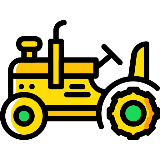 Tractor facing left